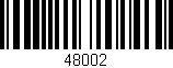 Código de barras (EAN, GTIN, SKU, ISBN): '48002'