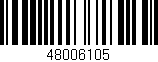 Código de barras (EAN, GTIN, SKU, ISBN): '48006105'