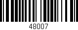 Código de barras (EAN, GTIN, SKU, ISBN): '48007'