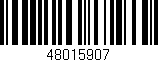 Código de barras (EAN, GTIN, SKU, ISBN): '48015907'