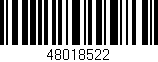 Código de barras (EAN, GTIN, SKU, ISBN): '48018522'