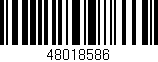 Código de barras (EAN, GTIN, SKU, ISBN): '48018586'