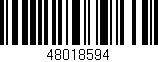 Código de barras (EAN, GTIN, SKU, ISBN): '48018594'