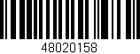 Código de barras (EAN, GTIN, SKU, ISBN): '48020158'