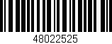 Código de barras (EAN, GTIN, SKU, ISBN): '48022525'