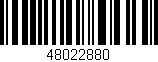 Código de barras (EAN, GTIN, SKU, ISBN): '48022880'