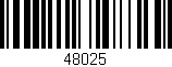 Código de barras (EAN, GTIN, SKU, ISBN): '48025'