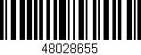 Código de barras (EAN, GTIN, SKU, ISBN): '48028655'