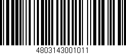 Código de barras (EAN, GTIN, SKU, ISBN): '4803143001011'