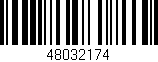 Código de barras (EAN, GTIN, SKU, ISBN): '48032174'