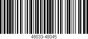 Código de barras (EAN, GTIN, SKU, ISBN): '48033-48045'