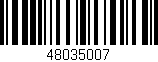 Código de barras (EAN, GTIN, SKU, ISBN): '48035007'
