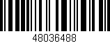 Código de barras (EAN, GTIN, SKU, ISBN): '48036488'