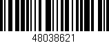 Código de barras (EAN, GTIN, SKU, ISBN): '48038621'
