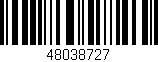 Código de barras (EAN, GTIN, SKU, ISBN): '48038727'