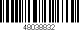 Código de barras (EAN, GTIN, SKU, ISBN): '48038832'