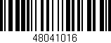 Código de barras (EAN, GTIN, SKU, ISBN): '48041016'