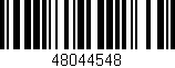Código de barras (EAN, GTIN, SKU, ISBN): '48044548'