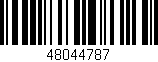 Código de barras (EAN, GTIN, SKU, ISBN): '48044787'