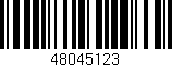 Código de barras (EAN, GTIN, SKU, ISBN): '48045123'