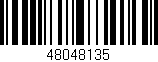 Código de barras (EAN, GTIN, SKU, ISBN): '48048135'
