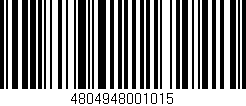 Código de barras (EAN, GTIN, SKU, ISBN): '4804948001015'