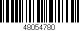 Código de barras (EAN, GTIN, SKU, ISBN): '48054780'