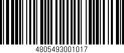 Código de barras (EAN, GTIN, SKU, ISBN): '4805493001017'