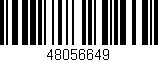 Código de barras (EAN, GTIN, SKU, ISBN): '48056649'