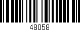 Código de barras (EAN, GTIN, SKU, ISBN): '48058'