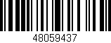 Código de barras (EAN, GTIN, SKU, ISBN): '48059437'