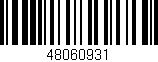 Código de barras (EAN, GTIN, SKU, ISBN): '48060931'