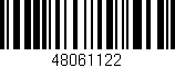 Código de barras (EAN, GTIN, SKU, ISBN): '48061122'