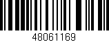 Código de barras (EAN, GTIN, SKU, ISBN): '48061169'