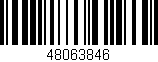 Código de barras (EAN, GTIN, SKU, ISBN): '48063846'