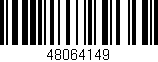 Código de barras (EAN, GTIN, SKU, ISBN): '48064149'