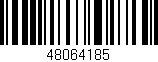 Código de barras (EAN, GTIN, SKU, ISBN): '48064185'