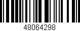 Código de barras (EAN, GTIN, SKU, ISBN): '48064298'