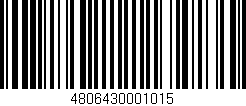 Código de barras (EAN, GTIN, SKU, ISBN): '4806430001015'