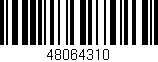 Código de barras (EAN, GTIN, SKU, ISBN): '48064310'
