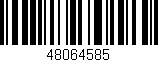 Código de barras (EAN, GTIN, SKU, ISBN): '48064585'