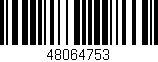 Código de barras (EAN, GTIN, SKU, ISBN): '48064753'