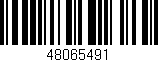 Código de barras (EAN, GTIN, SKU, ISBN): '48065491'