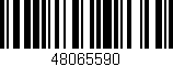 Código de barras (EAN, GTIN, SKU, ISBN): '48065590'