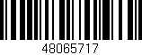 Código de barras (EAN, GTIN, SKU, ISBN): '48065717'