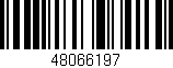 Código de barras (EAN, GTIN, SKU, ISBN): '48066197'