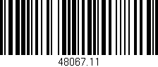 Código de barras (EAN, GTIN, SKU, ISBN): '48067.11'