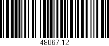 Código de barras (EAN, GTIN, SKU, ISBN): '48067.12'