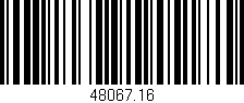Código de barras (EAN, GTIN, SKU, ISBN): '48067.16'