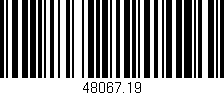 Código de barras (EAN, GTIN, SKU, ISBN): '48067.19'